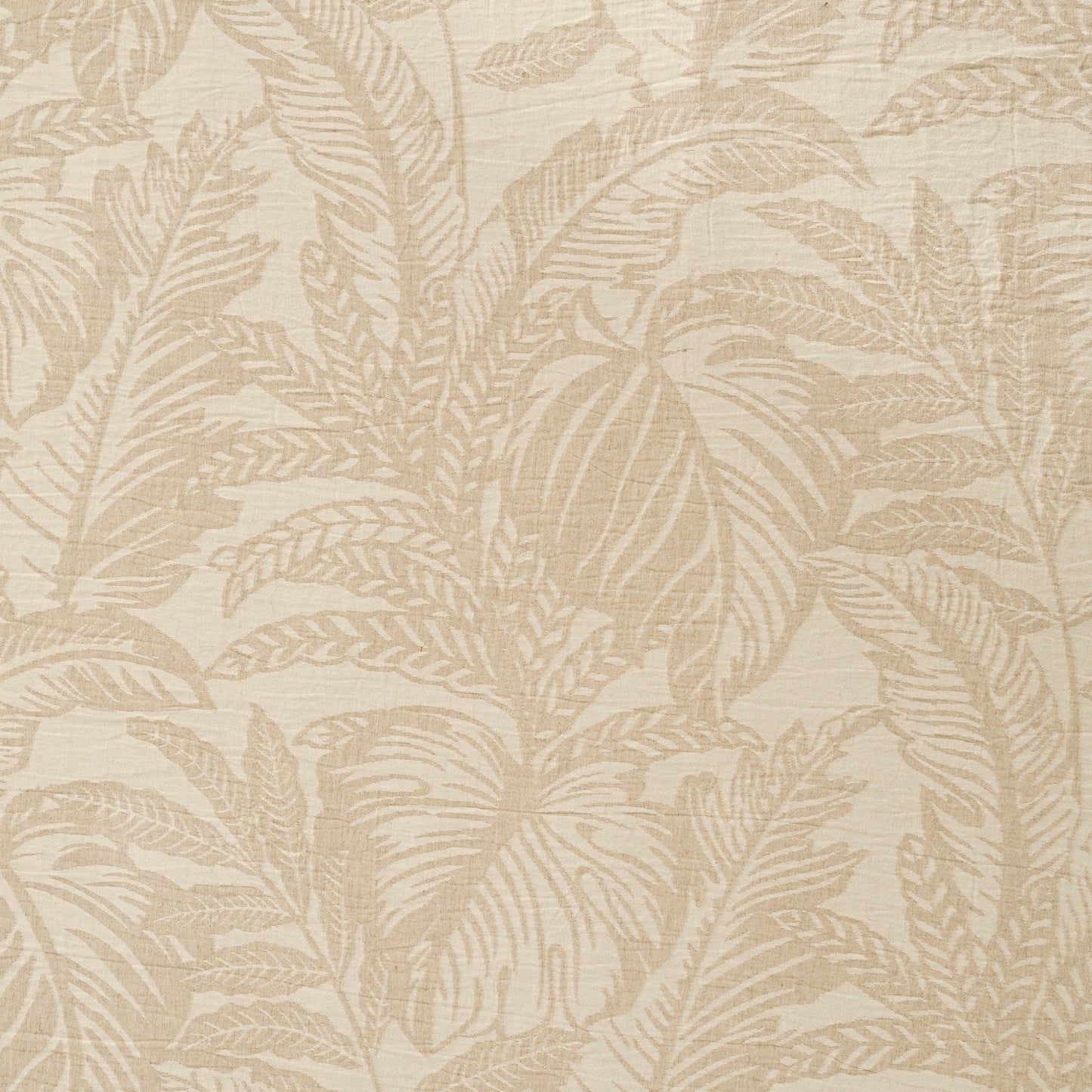 Mistora Natural Cotton Linen Botanical Curtains