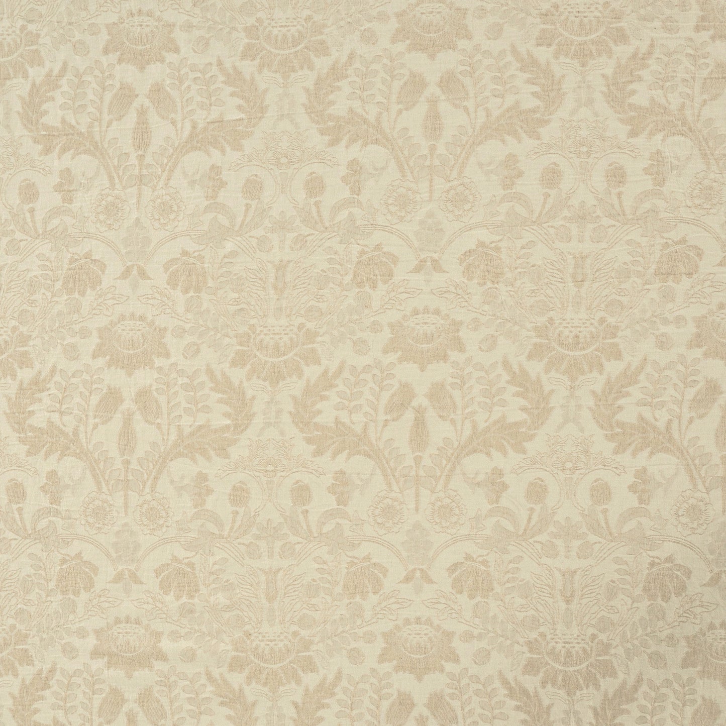 Mistora Natural Cotton Linen Botanical Curtains