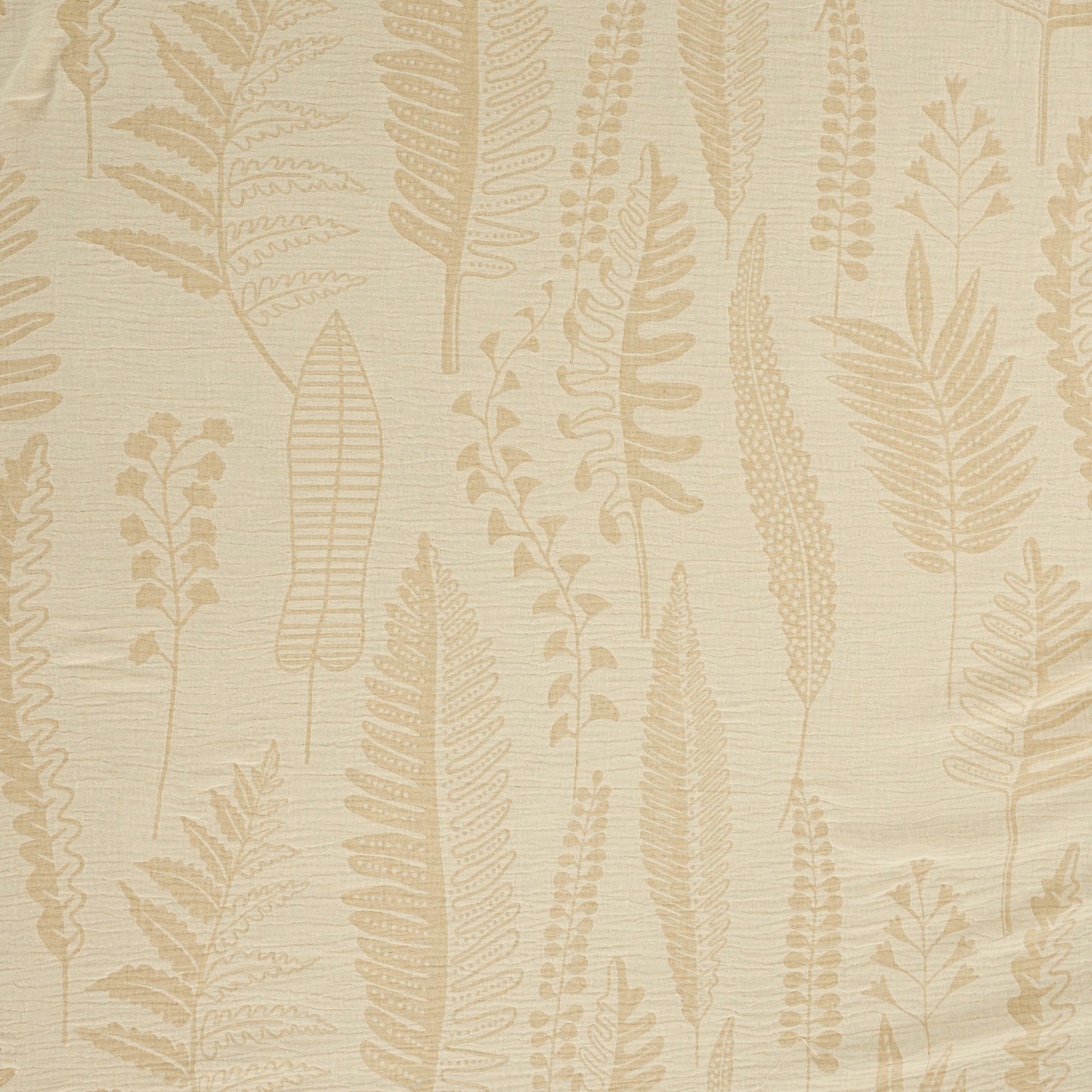 Mistora Natural Cotton Linen Botanical Curtains