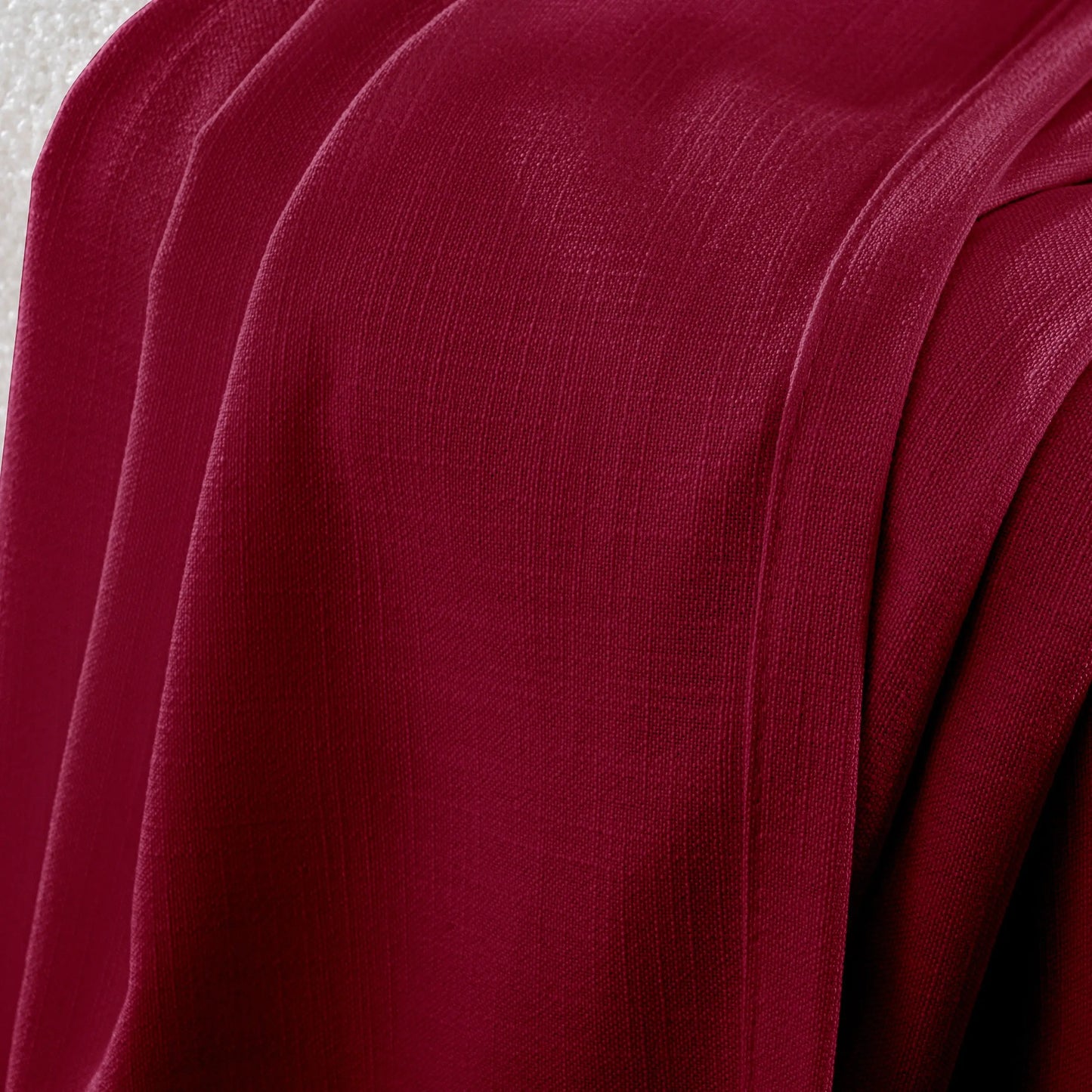 Close-up of a wine fabric with folds