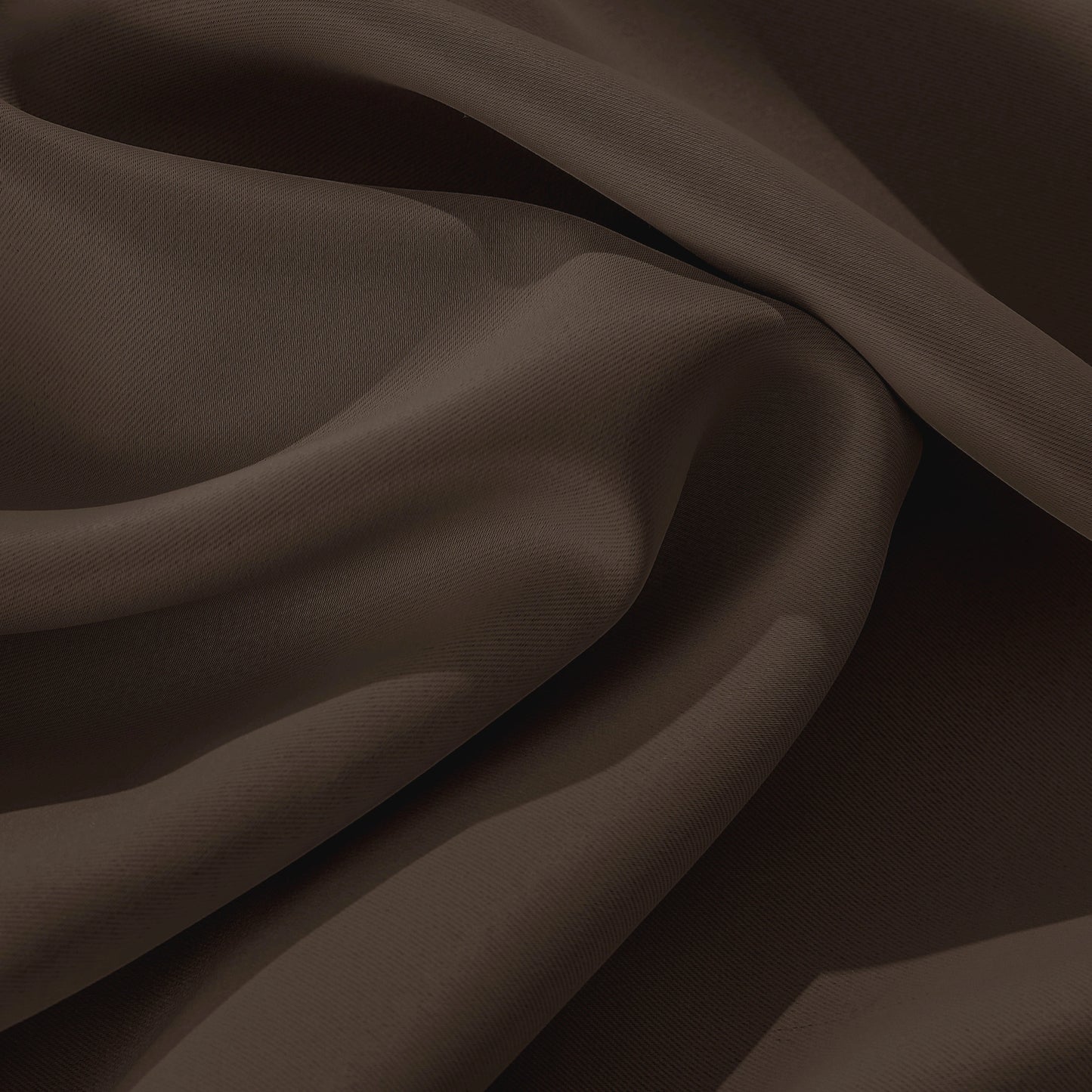 Close-up of flame-retardant stone gray curtain fabric, soft textured thermal insulated material