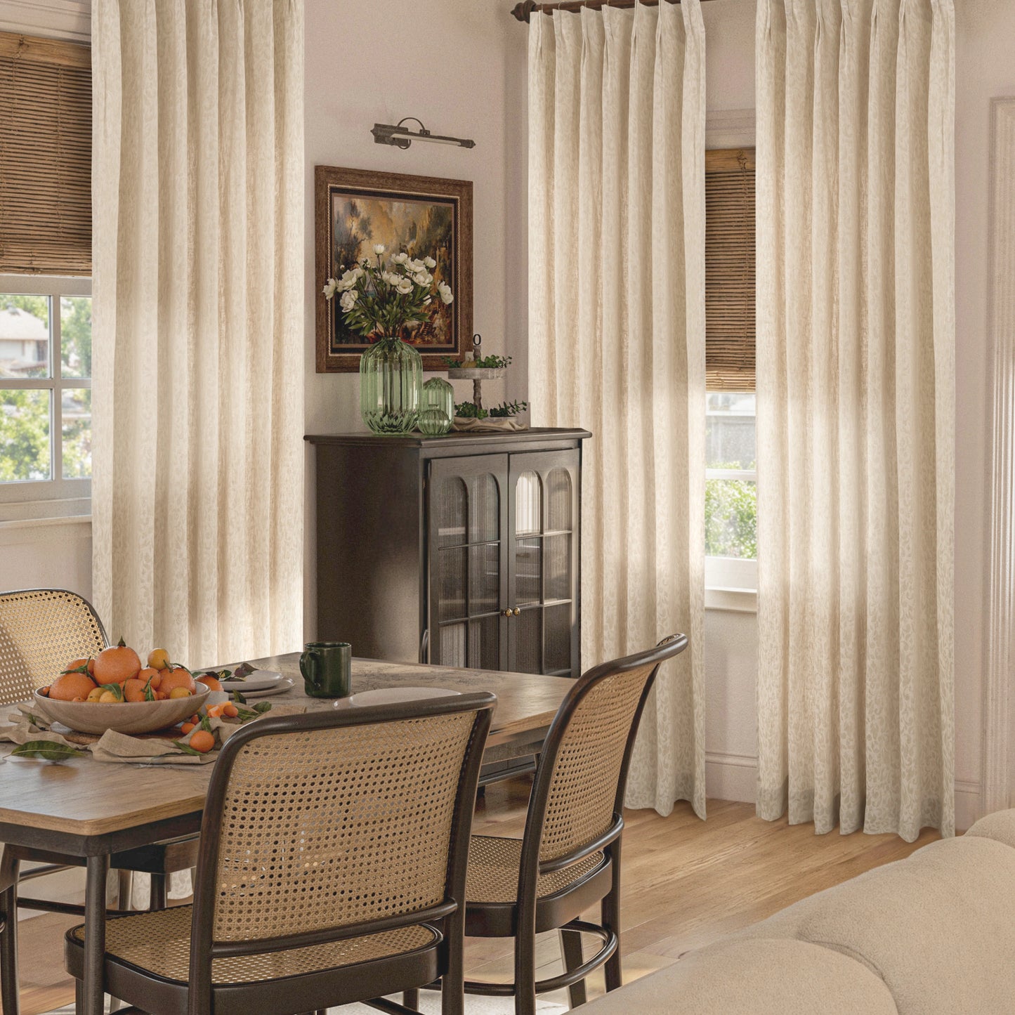 Ecru Pure Linen Natural Curtains