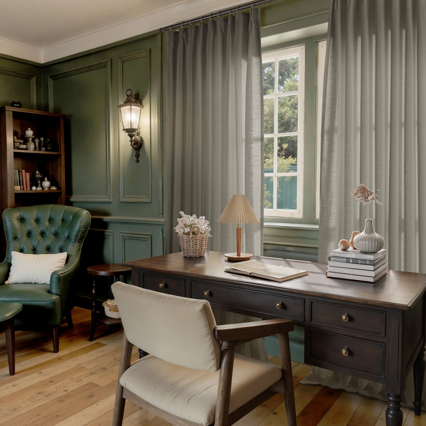 Averra Flame Retardant Linen Look Curtains