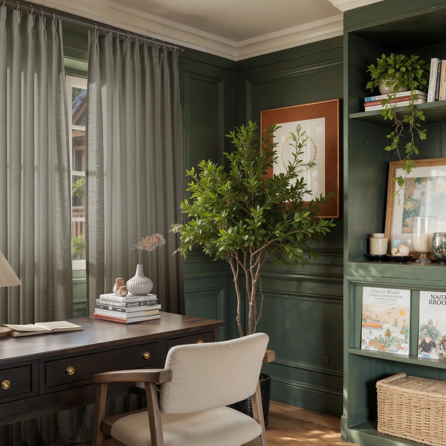 Averra Flame Retardant Linen Look Curtains