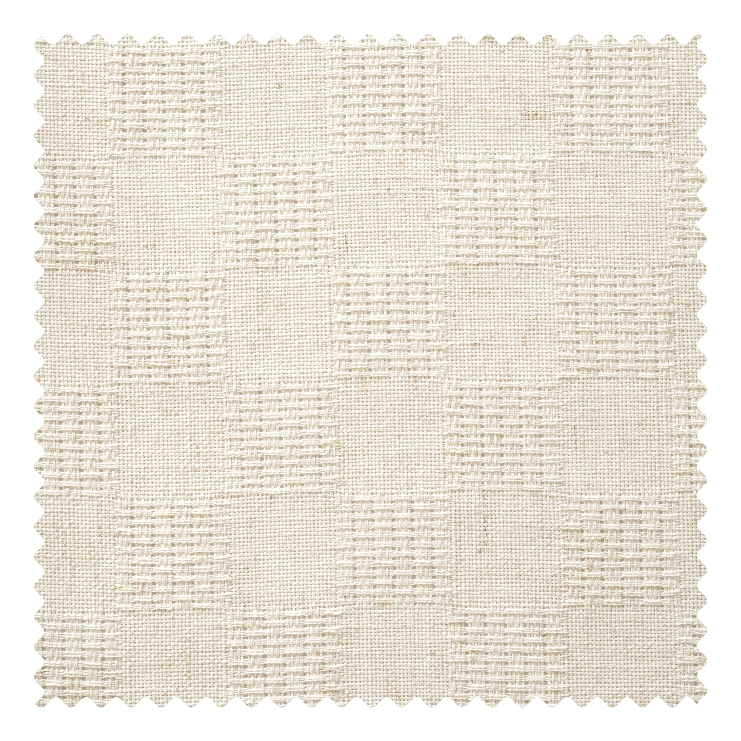 Linen fabric swatch featuring an open weave grid pattern with breathable and airy texture