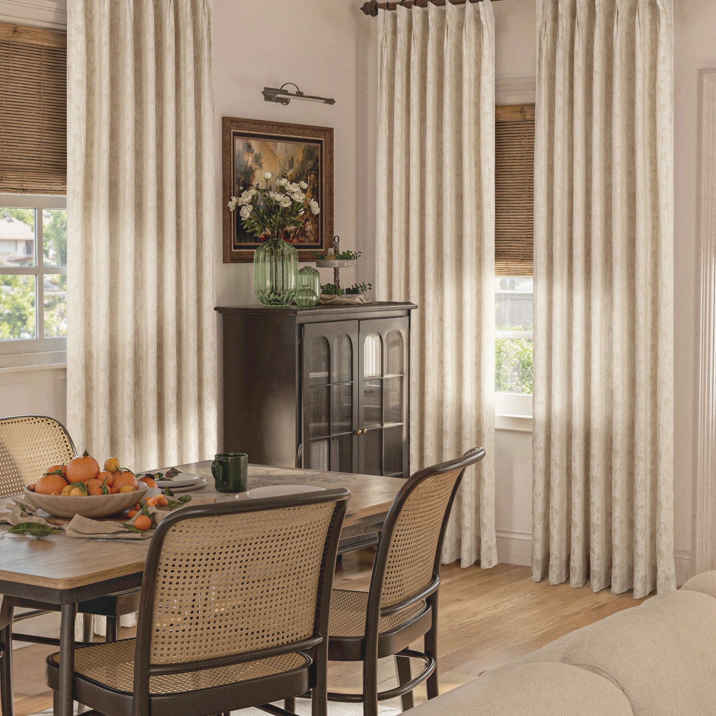 Ecru Pure Linen Natural Curtains