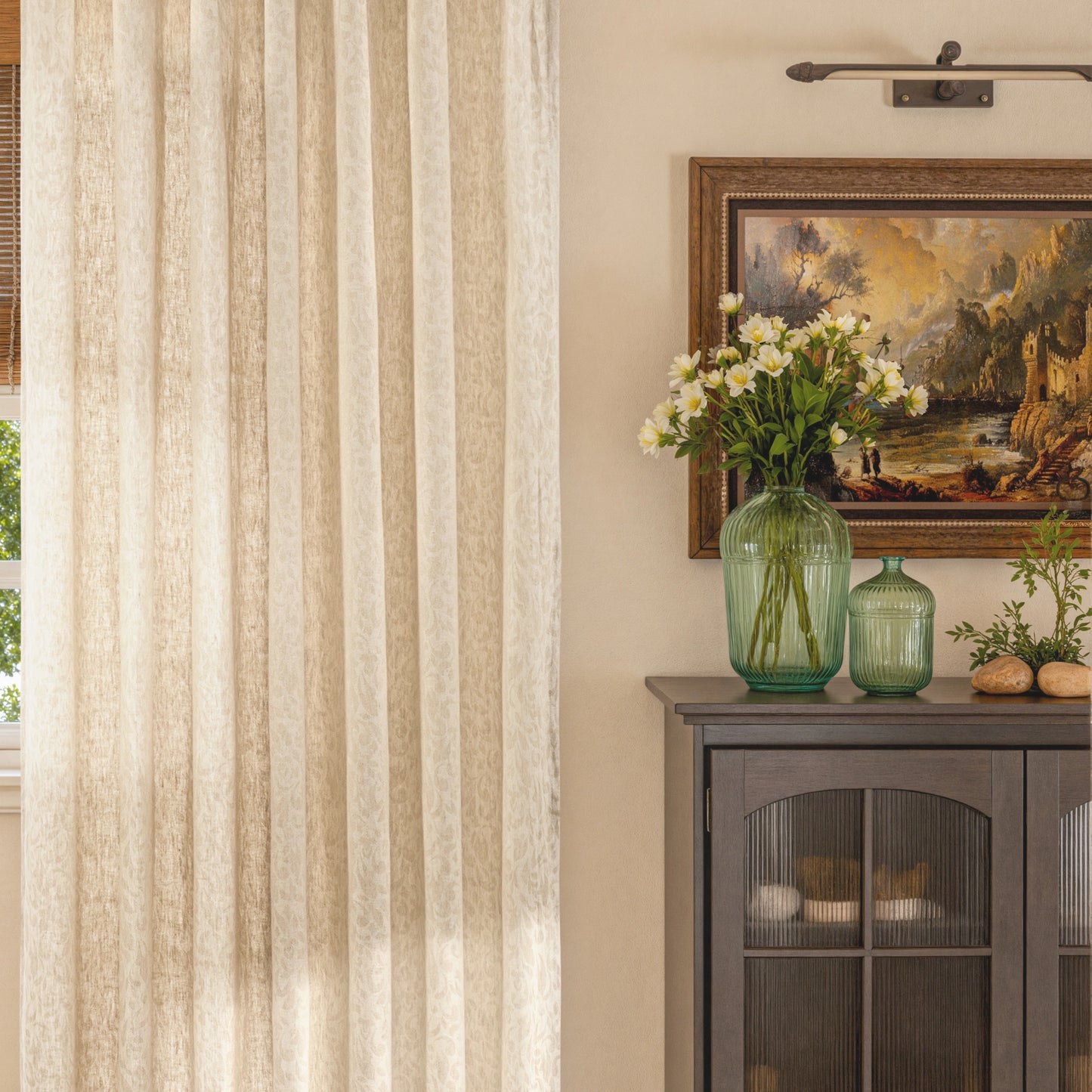 Ecru Pure Linen Natural Curtains